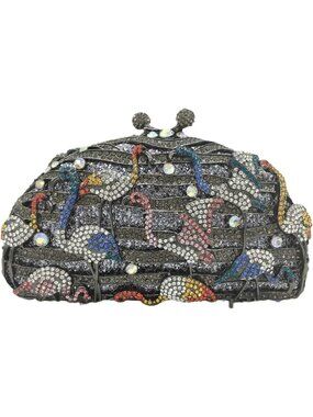 Chic Mini Flamingo Clutch Purse for Women | Crystal Rhinestone Evening Handbag